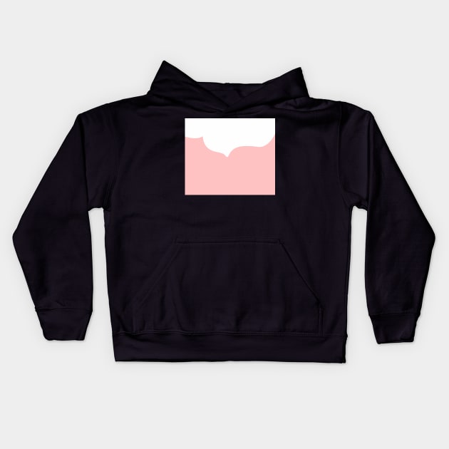 Abstract - pink and white. Kids Hoodie by kerens